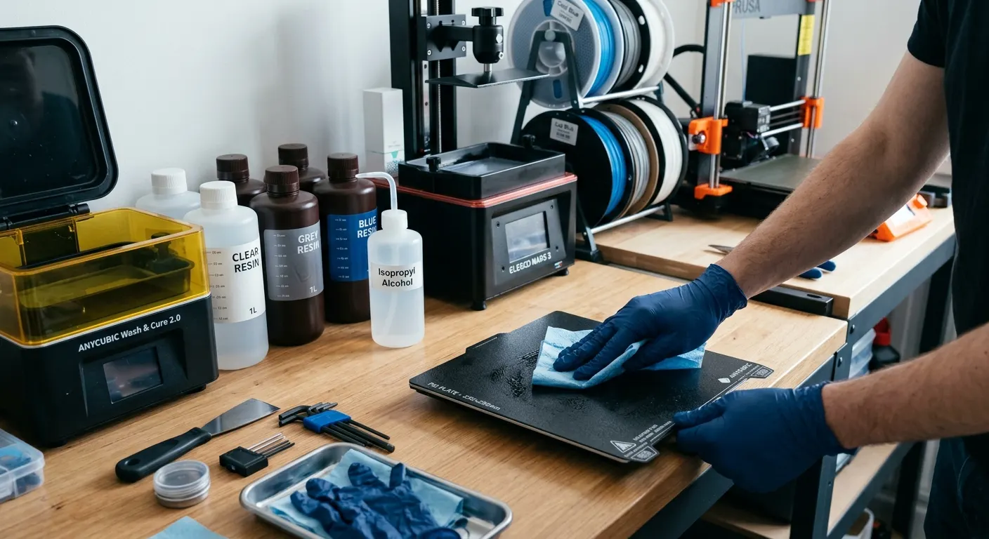 Best Cleaning Tools for 3D Printing: FDM and Resin